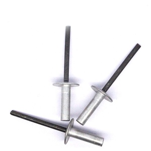 Rivets aveugles à grande bride en aluminium et acier au carbone, étanches et à extrémité fermée, très populaires - Product Image 1