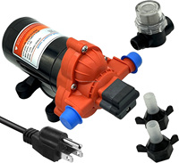 Pompe à pression d'eau industrielle 33-SERIES 115V, 45 PSI à la demande avec prise US pour cuisine salle de bain RV caravane Marine Yacht