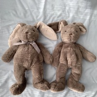 Jouet de sommeil pour bébé anti-anxiété en peluche personnalisé, faible MOQ, en forme de canard, sans rembourrage, avec fonction de claquettes