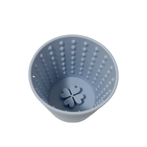 หม้อชามอาหารสุนัขแบบพกพาได้สำหรับสุนัขกินน้ำได้ดีไซน์ใหม่ปราศจากสาร BPA ซิลิโคนโคลเวอร์โชคดีมีสไตล์น่ารัก - Product Image 3