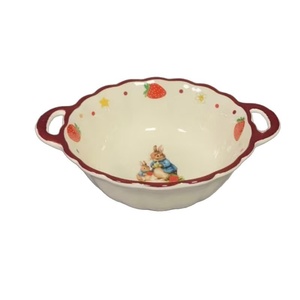 Ensemble de bol en céramique mignon fraise lapin grande assiette de poisson Double oreille bol de nouilles instantanées Internet célébrité vaisselle domestique - Product Image 6