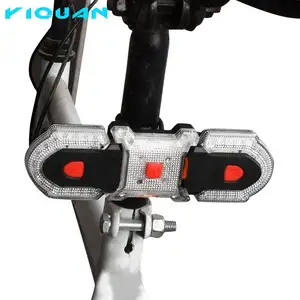 公路电动自行车踏板车分体式自行车指示灯 + USB可充电前后自行车转向信号灯