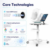 Máquina Analizadora de Piel 3D con Almacenamiento Ilimitado en la Nube, Centro de Datos VIP, Informes Móviles, Simulación de Envejecimiento, IA, 8 Imágenes Inteligentes, Clínica