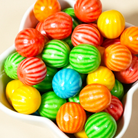 Chewing-gum aux saveurs de pastèque sucrée et de fruits mélangés, emballage personnalisé en bouteille