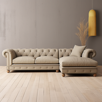 Ensemble de canapés d'intérieur au design européen, canapé confortable en tissu pour maison, appartement, salon, hôtel et villa
