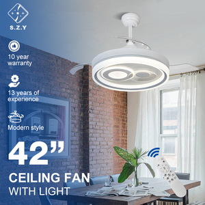 Nhà Máy cung cấp có thể thu vào văn phòng vô hình phòng tắm từ xa LED Đèn chùm quạt trần ánh sáng - Product Image 1