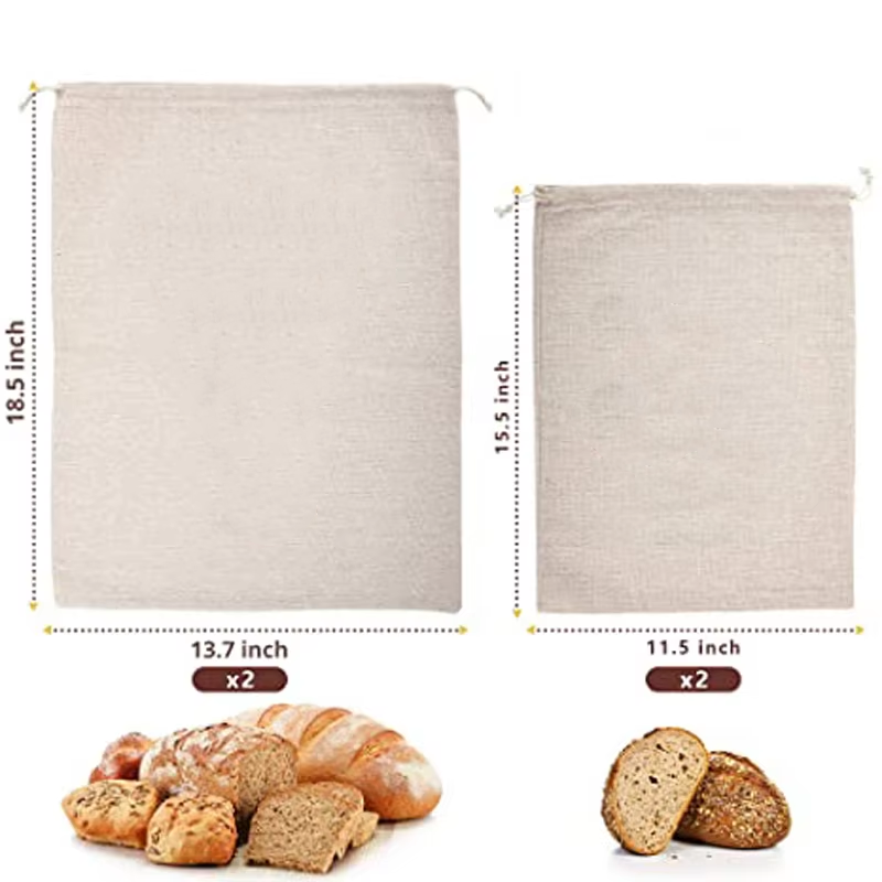 Reusable Bread Storage Bags for Homemade Bread