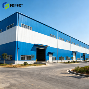 Entrepôt industriel en acier préfabriqué à grande portée, préconçu, pour stockage logistique intensif - Product Image 1