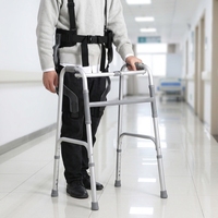 Exosquelette robotique intelligent d'assistance à la marche pour personnes âgées souffrant de faiblesse des membres inférieurs, algorithme adaptatif IA, contrôle par application, couple de 40 Nm