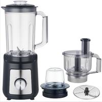 4-in-1 Keukenblender, -molen, roestvrij staal, 6 messen, zuiver koperen motor, 800W, 2L capaciteit, sapcentrifuge, mixer, smoothies, ijs, huishoudelijk