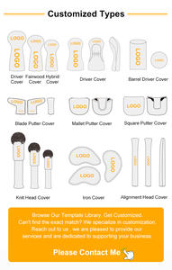 कस्टम गोल्फ ड्राइवर हेडकवर ओएम odmगोल्फ ब्लेड माललेट पंप सिर कवर गोल्फ हेड कवर सेट गोल्फ हेड कवर कस्टम कवर - Product Image 4