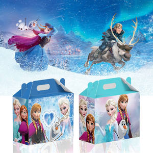 12 Uds cajas de princesa congelada suministros temáticos Freson cajas de recuerdos de fiesta de cumpleaños de princesa Frozn para niñas - Product Image 6