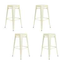 Meubles d'extérieur Vente en gros Bon marché Comptoir Haut Pieds Chaises Tabourets de bar Tolix Empilables Fer Métal