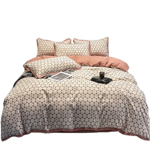 Set di lenzuola in lino naturale 4 pezzi Set di biancheria da letto in bambù consolatore da spiaggia - Product Image 1