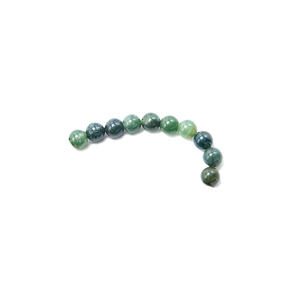 Venta al por mayor 8mm ágata de musgo Natural de piedras preciosas facetas cuentas redondas para collar pulsera pendiente - Product Image 4