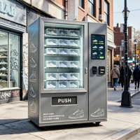Distributeur automatique de baskets JOYVEND avec options de paiement multiples, couleur personnalisable pour aéroport, centre de fitness, gymnase, certifié CE