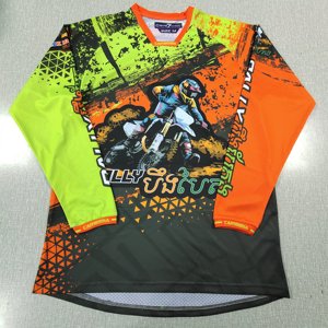 Jersey de Motociclismo Personalizado, Impermeable, 180g, Unisex, Manga Larga, <span class=keywords><strong>para</strong></span> Adultos, Motocross MX Todoterreno, Transpirable, de Secado Rápido - Product Image 3