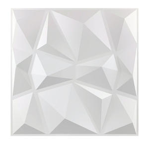 Pannello Murale <span class=keywords><strong>3D</strong></span> in PVC Bianco Moderno Geometrico Alternativa al Marmo 30x30 50x50cm per Soggiorno - Produzione 2026 - Product Image 2