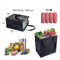 Sac isotherme pas cher en non-tissé avec motif lettres pour aliments