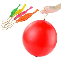 Ballons de frappe ronds de 18 pouces, épaissis, personnalisables, avec poignée en élastique coloré, pour fêtes, cadeaux d'anniversaire pour enfants, festivals, vente en gros