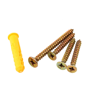 Vàng nhựa tường mở rộng cắm và vít loại thiết lập 6/8/10mm Nylon tường Neo với vít tự khai thác - Product Image 4