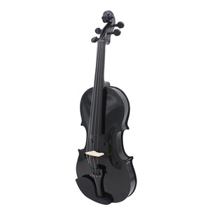 Violon en bois de tilleul <span class=keywords><strong>noir</strong></span> pour débutants, enfants et adultes, pratique, populaire, violon 4/4 - Product Image 1