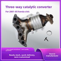 Convertidor Catalítico de Tres Vías Aprobado por el Fabricante para Colector de Escape 1.7L L4 SOHC 2001-2005, Acero Inoxidable 409/411