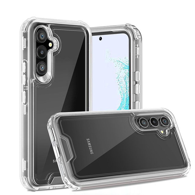 Transparent, Simple and Suitable for Samsung A54 5G Mobile Phone case Drop-proof 3 in 1