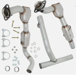 Convertisseur catalytique robuste en acier inoxydable pour voiture, ensemble gauche et droit, compatible avec <span class=keywords><strong>Ford</strong></span> F150 4.6L 4WD <span class=keywords><strong>Performance</strong></span> 01-03 - Product Image 1