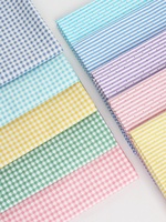 Kain Katun 100% Tenun Motif Kotak-kotak untuk Rok Anak Laki-laki, Pakaian, Sprei, Sarung Selimut, Taplak Meja, Tahan Gesekan, Tebal