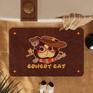 Alfombra de Baño con Diseño de Gatito, Ovalada, de Tierra de Diatomeas Absorbente y Antideslizante para Dormitorio, Cocina, Baño y Entrada - Product Image 5