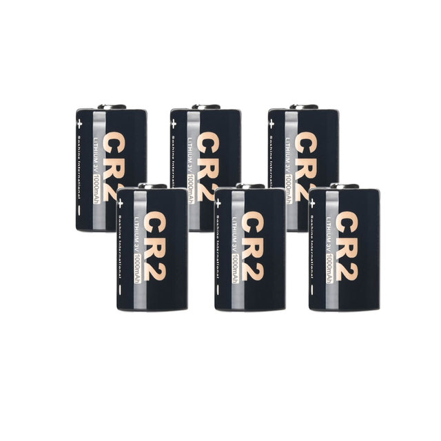 CR2 Lithium Batteries, 3 Volt 123 Photo Lithium Battery - 6 Count (Pack of 1)