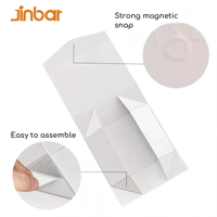 Boîte cadeau magnétique Jinbar Premium, doublée de velours de luxe, pour la fête des pères, montres, bijoux, cadeaux d'entreprise, vente en gros