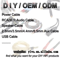 Kabel USB Retraktil YIVO XSSH DAC Grosir DIY OEM HIFI High End Micro 2.0 Tipe A ke B Pengisian Cepat Ekstensi Data Kabel USB