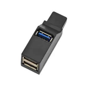 USB 3.0 HUB adaptörü genişletici Mini 3 Port Splitter PC Laptop Mac için yüksek hızlı U Disk okuyucu