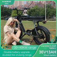 Vélo électrique tout-terrain AKEZ, batterie lithium 48V 13Ah, moteur puissant 48V 500W, vélo électrique adulte, vitesse élevée, vélo de montagne électrique