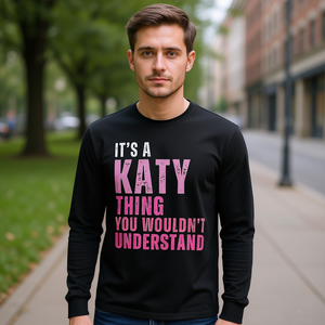 T-shirt à manches longues Katy en coton, col rond, unisexe, pour adulte, t-shirt promotionnel - Product Image 3