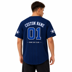 Camiseta de Béisbol Personalizada OEM con Estampado y Bordado, Manga Corta, Nombre del Equipo y Número, Absorbe la Humedad, Venta al Por Mayor para Verano - Product Image 2