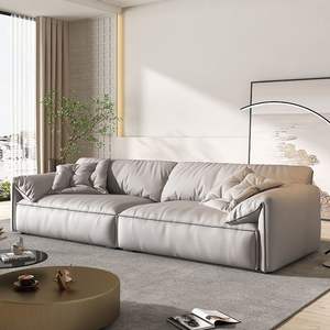 Sofá Minimalista para Sala de Estar, Tela Lavable, Diseño de Oreja de Elefante, Estilo Moderno, para Apartamentos Pequeños - Product Image 3