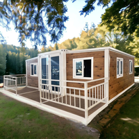 Casa Contenedor Prefabricada de Bajo Costo de 20 pies, 30 pies, 40 pies, Sala de Estar Móvil con Terraza