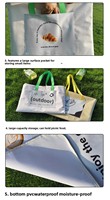 Tapis de pique-nique portable et épais, résistant à l'humidité, pour excursions, camping et voyages, avec design de sac à main à fermeture éclair