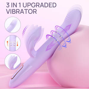 Vibratore con Perline Rotanti Estensibili per Donne, Giocattolo Sessuale per Adulti in Silicone Ricaricabile con Stimolazione del Punto G - Product Image 6