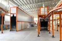Cabine de peinture en poudre à cyclone de grande taille avec système de récupération de poudre haute efficacité pour ligne de peinture en poudre