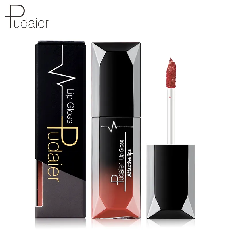 MU Pudaier 1PC 21 Farben Beauty Matte Lip gloss Lip gloss Glitter Lang anhaltendes feuchtigkeit spendendes flüssiges Make-up