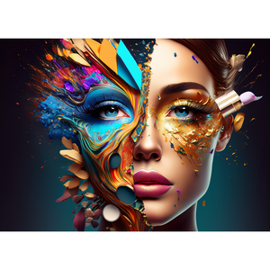 Murales Cosmetici con Graffiti Glamour Cosmici, Arte Decorativa Chic Urbana per Spazi Moderni - Product Image 3