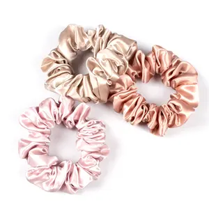 Oversized grande orgânico real seda scrunchies personalizado 100% pura seda amora scrunchy cabelo bandas laços