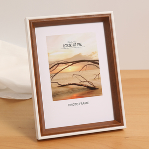 Tùy chỉnh thân thiện với môi MDF khung ảnh vuông retro máy tính để bàn bằng gỗ phong cách treo tường 6/7/8/10/12/16/A3/A4 inch kích thước cho nông thôn - Product Image 2