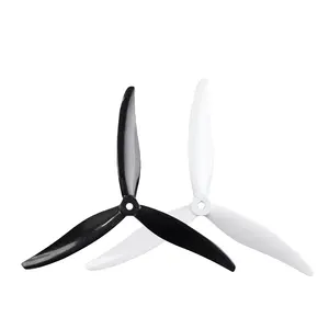 Gemfan Hurricane 7035 7X3.5X3 3-Blade 9 polegada Hélice De Nylon De Carbono Reforçado Para FPV 7 polegada Cinelifter Drone MacroQuad LR7