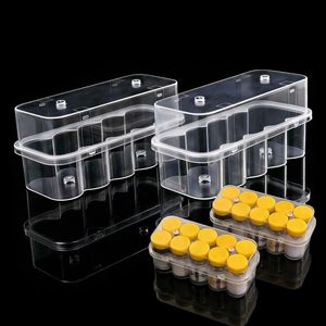 Boîte de rangement transparente en PP avec couvercle à fermeture sécurisée, résistante aux produits chimiques, vente en gros, OEM, haute qualité pour essences biologiques - Product Image 3