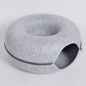 Hot <strong>Selling</strong> <strong>Cat</strong> Tunnel <strong>Toy</strong> with Zipper Felt Rolling Cage Pet Nest Durable and Cute Pet Supplies for Dogs <strong>Cats</strong> - Product Image 1